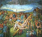 Michelangelo Buonarroti Martyrdom of St Peter oil on canvas